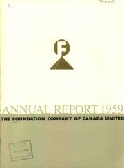 Foundation Company of Canada Limited 1959 cover