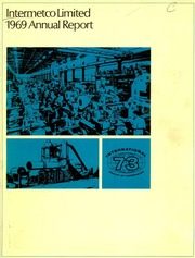 Intermetco Ltd 1969 cover