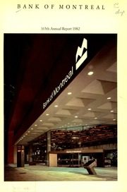 Bank of Montreal 1982 cover