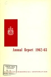 Canadian Commercial Corporation 1963 cover