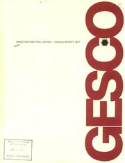 Gesco Distributing Limited 1977 cover