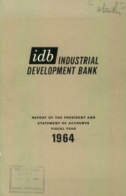 Industrial Development Bank 1964 cover