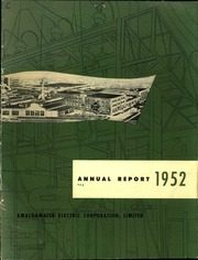 Amalgamated Electric Corp Ltd 1952 cover