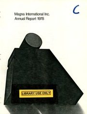Magna International Inc 1978 cover