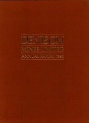 Denison Mines Limited 1980 cover