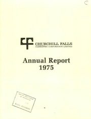 Churchill Falls (Labrador) Corp. Ltd 1975 cover