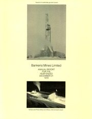 Bankeno Mines Limited 1972 cover