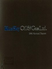 BlueSky Oil & Gas Ltd 1980 cover