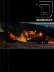 Placer Development, Limited 1971 cover
