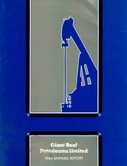 Giant Reef Petroleums Limited 1984 cover