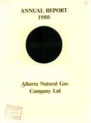 Alberta Natural Gas Company Limited 1980 cover