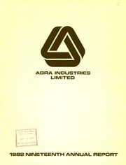 Agra Industries Limited 1982 cover