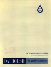 Dalhouse Oil Company Limited 1982 cover