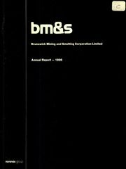 Brunswick Mining and Smelting Corporation Limited 1986 cover