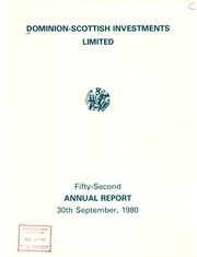 Dominion-Scottish Investments Limited 1980 cover