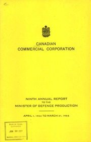 Canadian Commercial Corporation 1955 cover