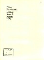Plains Petroleums Limited 1979 cover