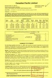 Canadian Pacific Ltd. Financials. 1985-12-31 1985 cover