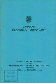 Canadian Commercial Corporation 1952 cover