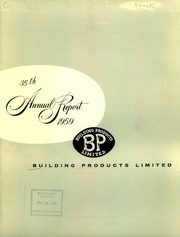 Building Products Limited 1959 cover