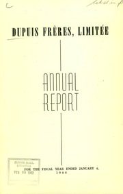 Dupuis Freres,Limitee 1960 cover