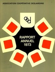 Association Coopérative Desjardins 1973 cover