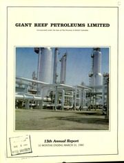 Giant Reef Petroleums Limited 1980 cover
