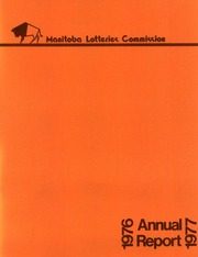 Manitoba Lotteries Commission 1977 cover