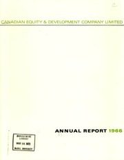 Canadian Equity & Development Company Limited 1966 cover