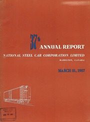 National Steel Car Corporation, Limited 1957 cover