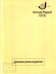Canadian Javelin Limited 1976 cover