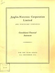 Anglin-Norcross Corp. Ltd 1953 cover