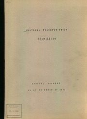 Montreal Transportation Commission 1951 cover