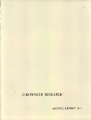 Barringer Research Inc 1971 cover