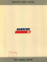 Bankeno Mines Limited 1980 cover