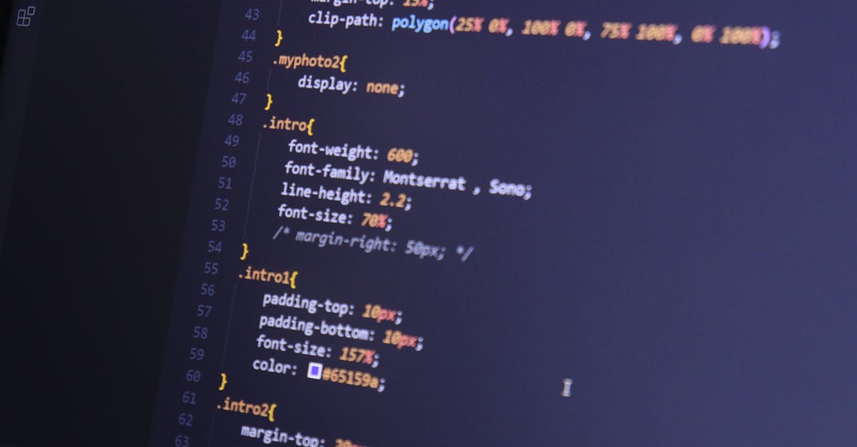 Monospace font displayed in code editor