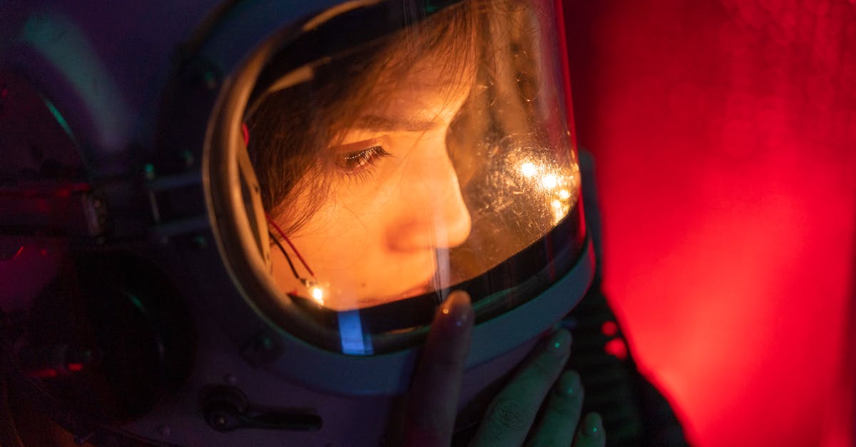 Futuristic space-themed typography design