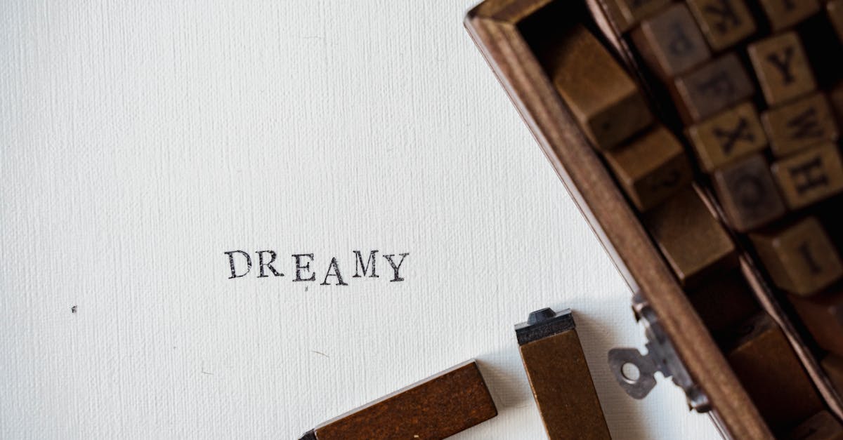 Typography letterpress blocks showing the art of type