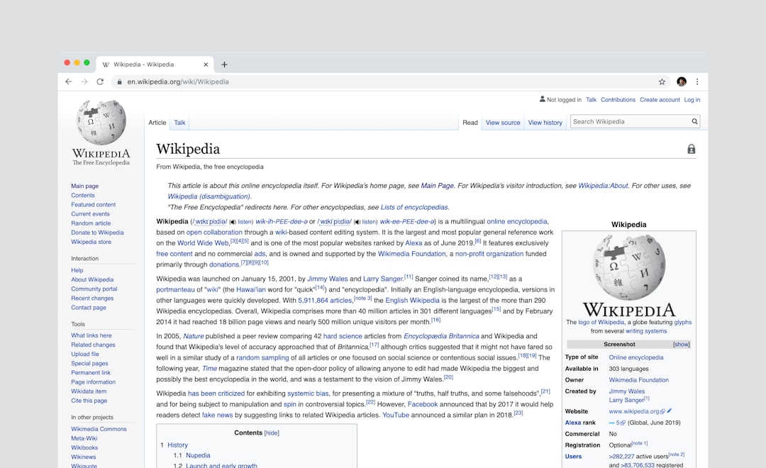 wikipedia font — guide and examples