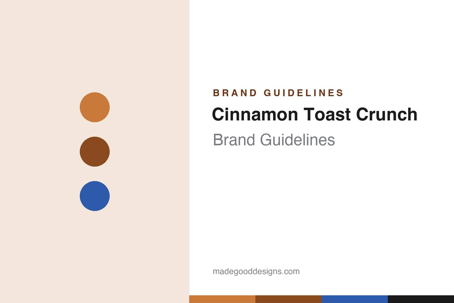 Abstract homage cover for cinnamon-toast-crunch-brand-guidelines