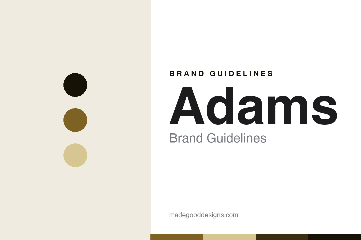 Adams brand guidelines — abstract brass-gold wood-and-brass homage cover (not affiliated with Adams Musical Instruments)