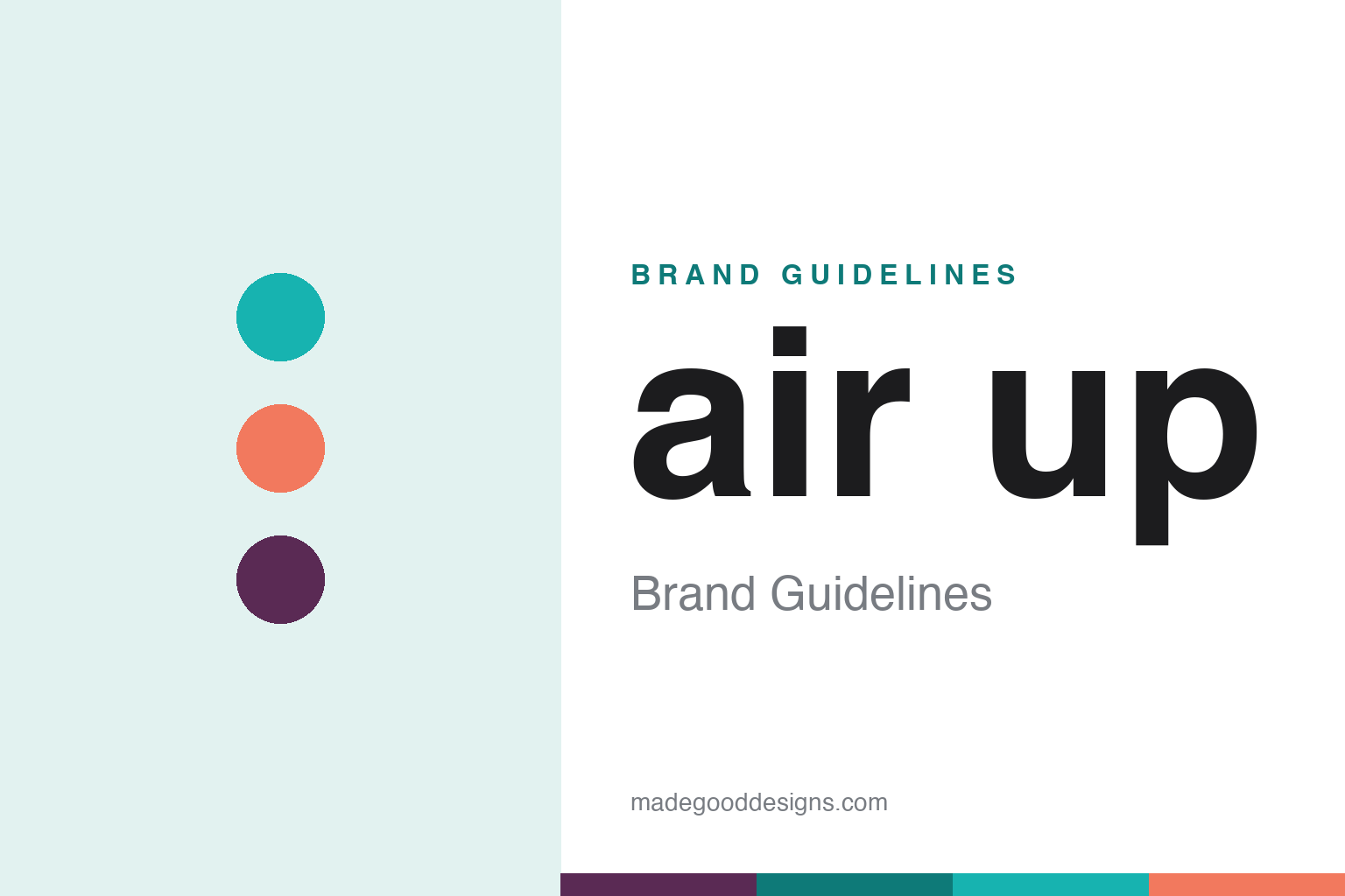 air-up brand guidelines — abstract homage cover
