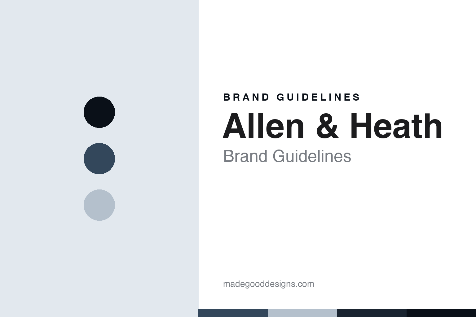 Allen & Heath Brand Guidelines: The British Boutique Mixer House