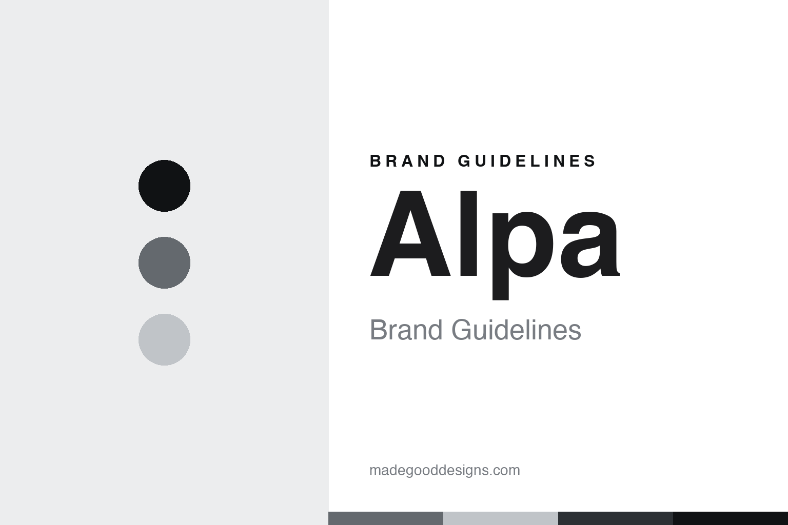 Alpa Brand Guidelines: Machined in Switzerland