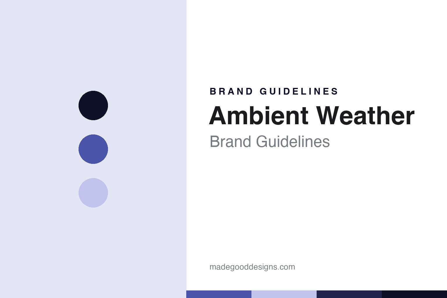 Ambient Weather Brand Guidelines: The Open Weather Network