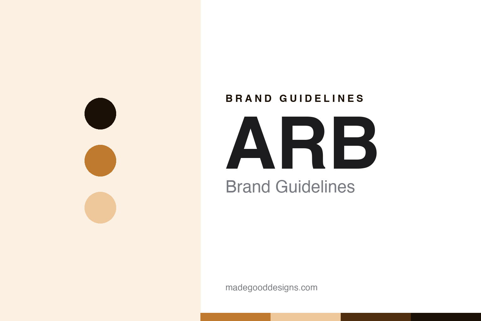 ARB brand guidelines abstract homage cover