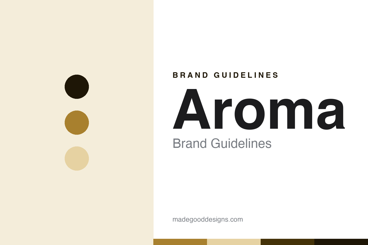 Aroma brand guidelines — abstract colour discs and material texture (original homage; not a Aroma product or logo)
