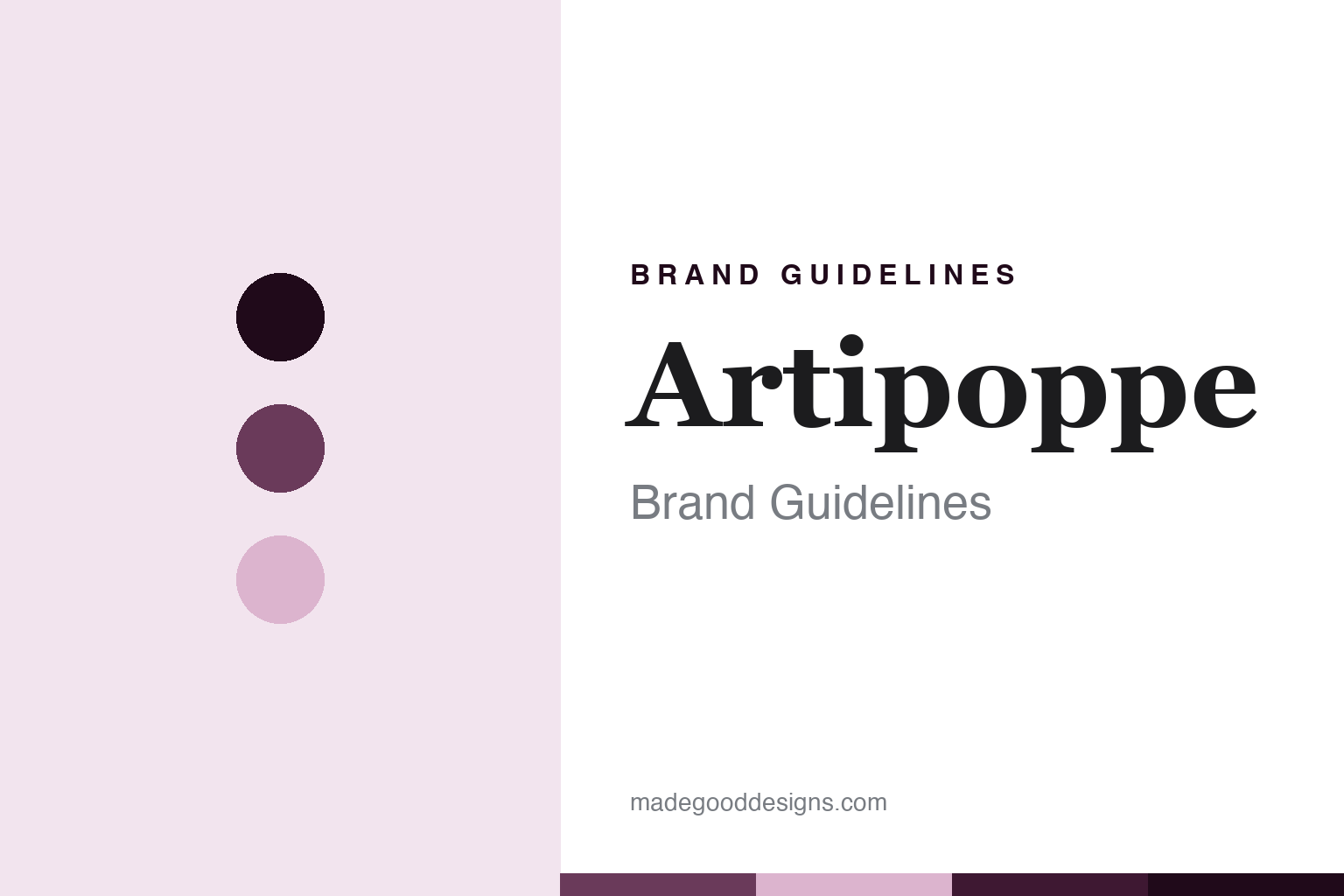 Artipoppe brand guidelines — abstract colour discs and material texture (original homage; not a Artipoppe product or logo)