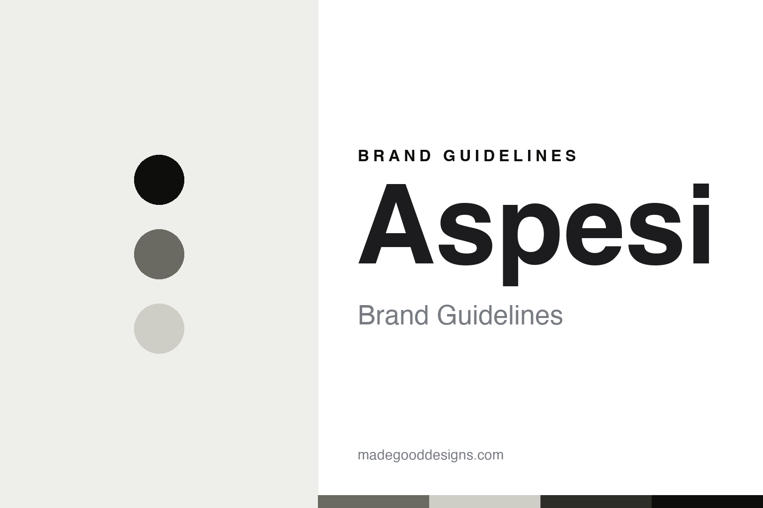 Aspesi minimalist field jacket brand guidelines abstract homage cover