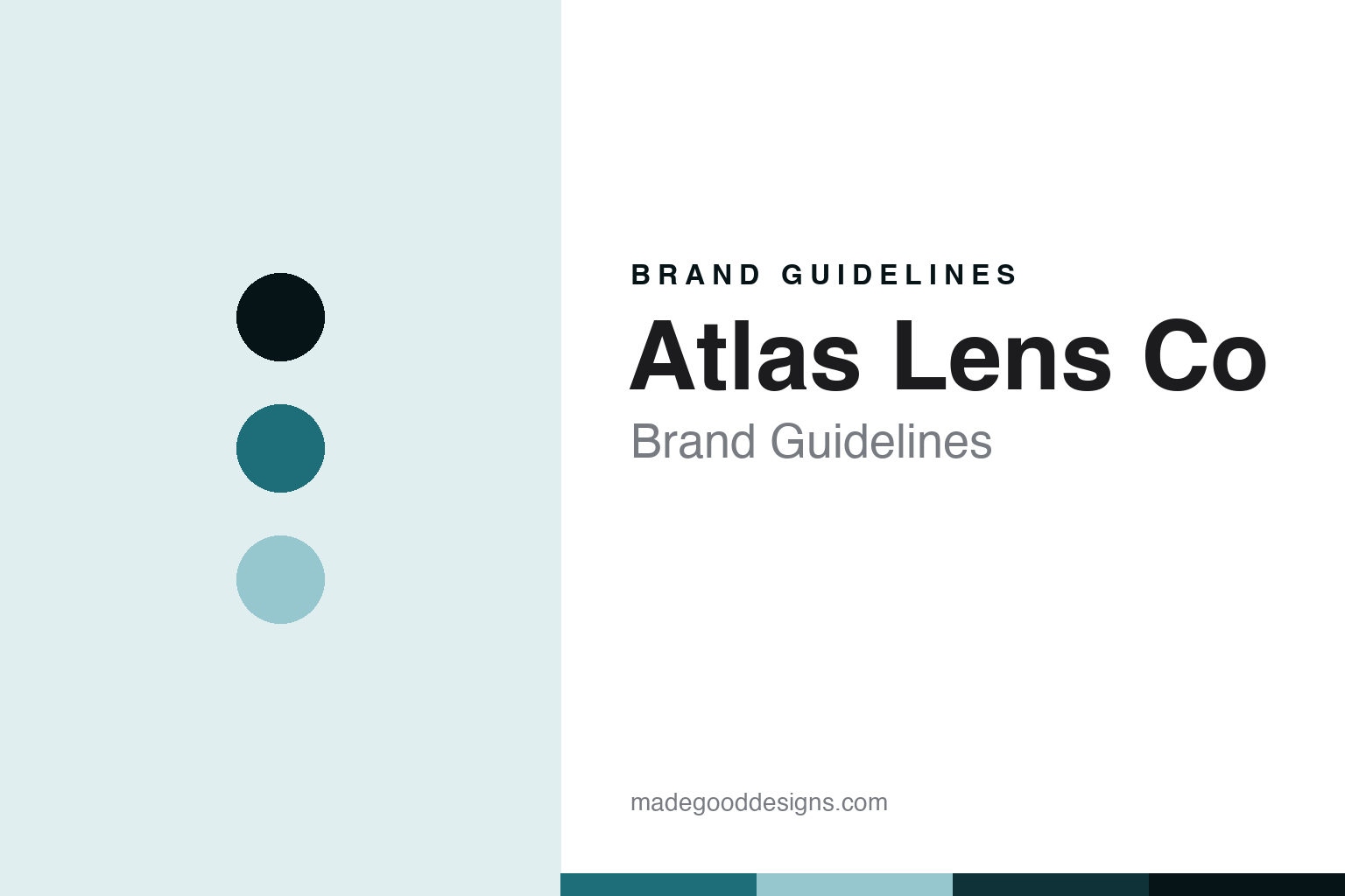 Atlas Lens Co Brand Guidelines: Anamorphic, Made in USA
